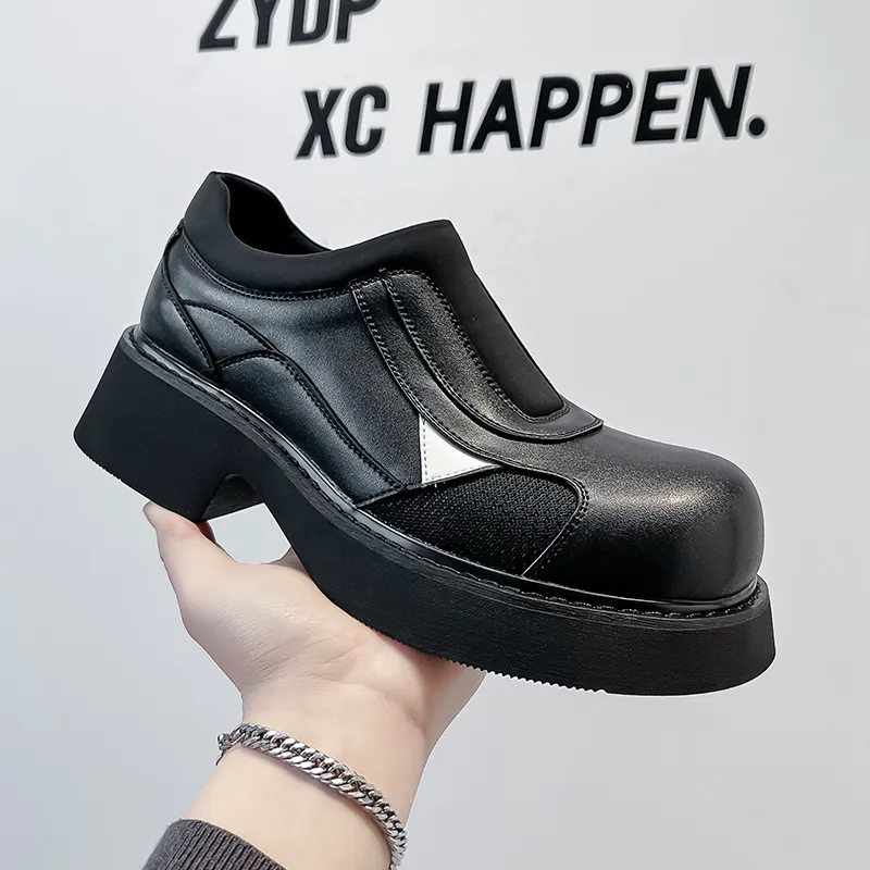 MODENGPAN Derby Shoes Men's Black-5