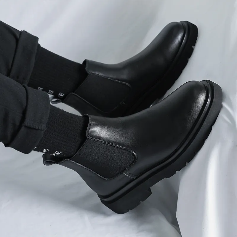 MODENGPAN Chelsea Boots 2.5 Cm Men's Black-6