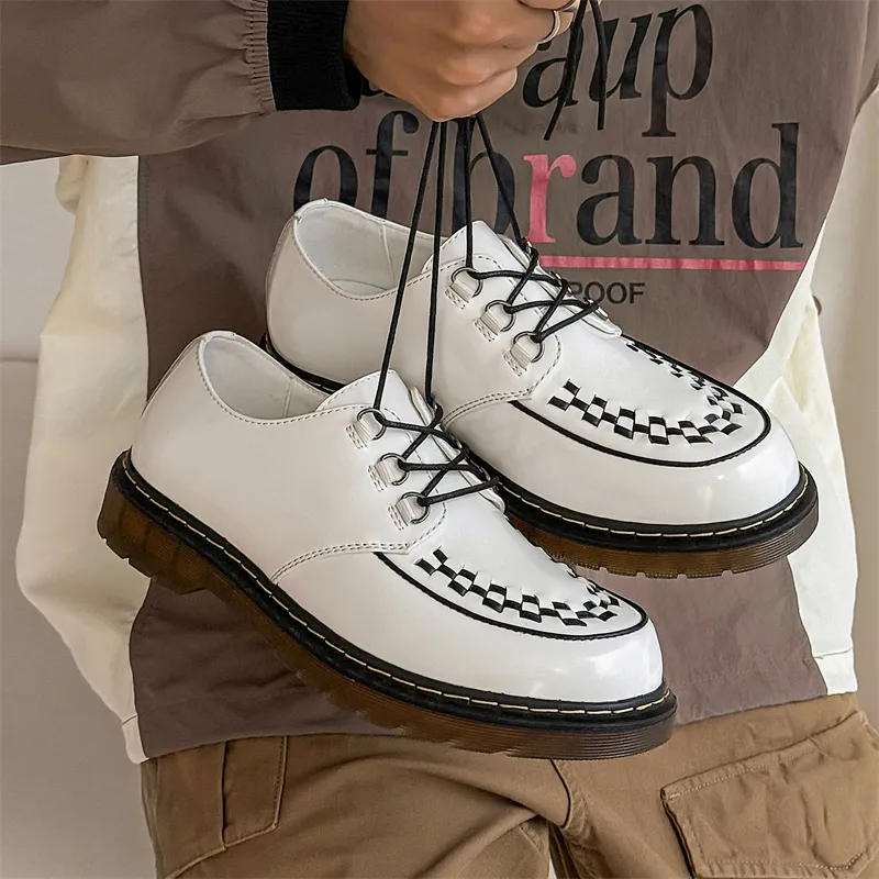 MODENGPAN Men's Casual Shoes Men Low Top-5