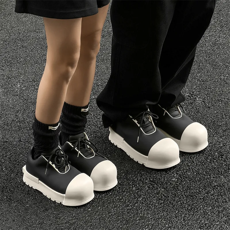 MODENGPAN Puffy Shoes Low-Top Casual Shoes Unisex-2