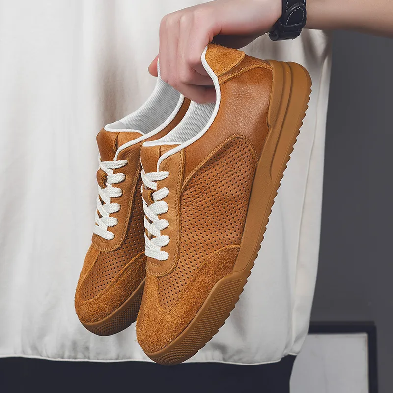MODENGPAN Men's Casual Shoes Men Low Top-14