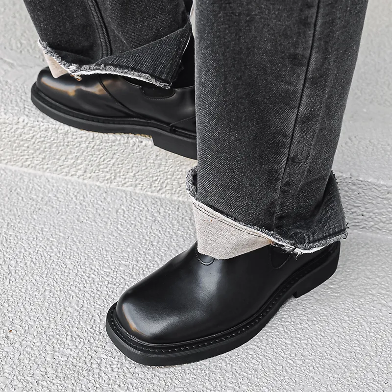 MODENGPAN Casual Shoes Men's Black-7