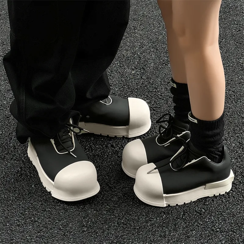 MODENGPAN Puffy Shoes Low-Top Casual Shoes Unisex-1