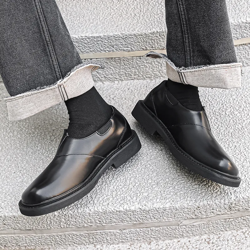 MODENGPAN Casual Shoes Men's Black-6