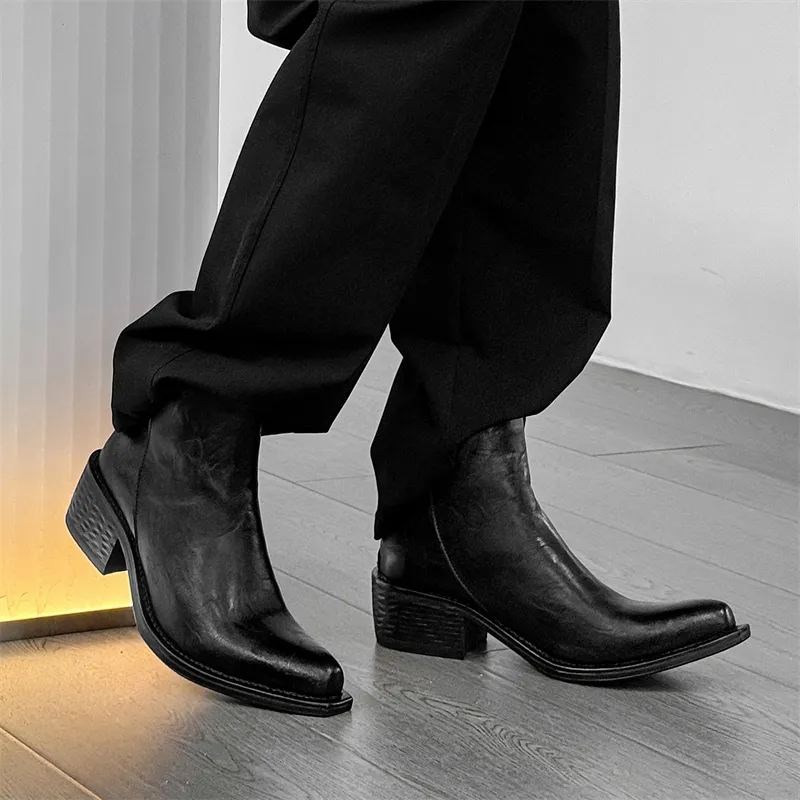 MODENGPAN Ankle Boots 3cm Men's-2