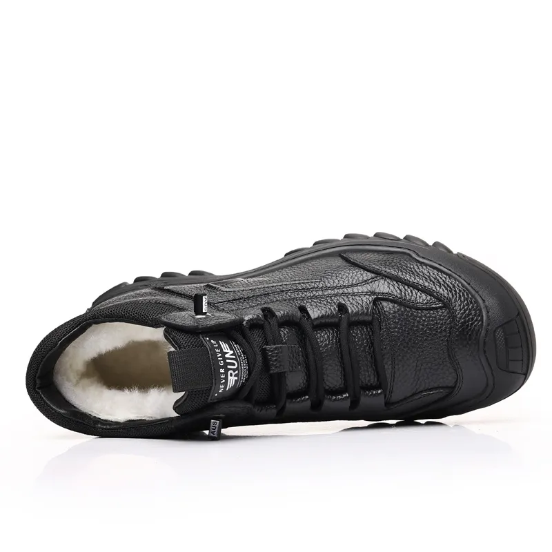 MODENGPAN Ankle Boots Men's Black-1