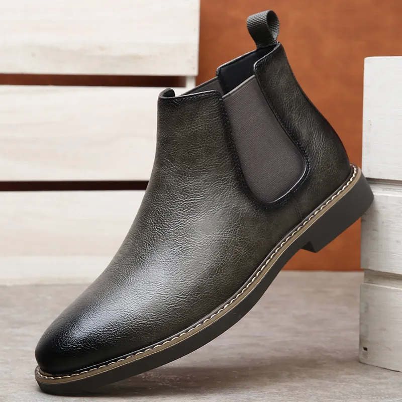 MODENGPAN Short Chelsea Boots 2.5cm Men's-23
