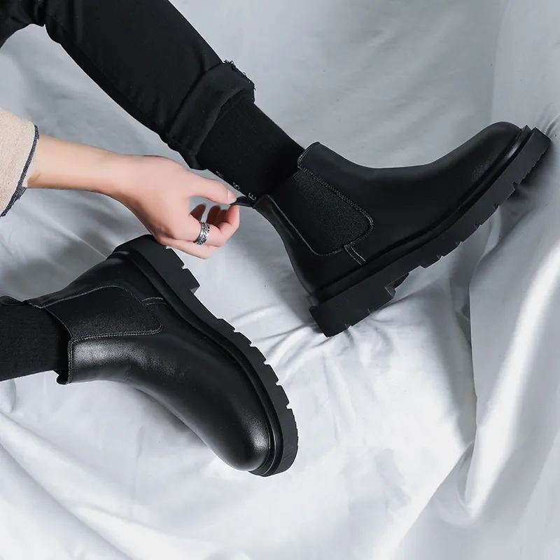 MODENGPAN Chelsea Boots 2.5 Cm Men's Black-7