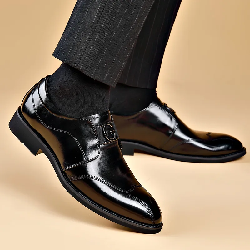 MODENGPAN Dress Shoes Men's Black-14