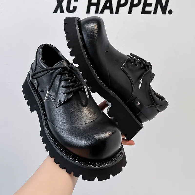 MODENGPAN Casual Shoes Men's Black-6
