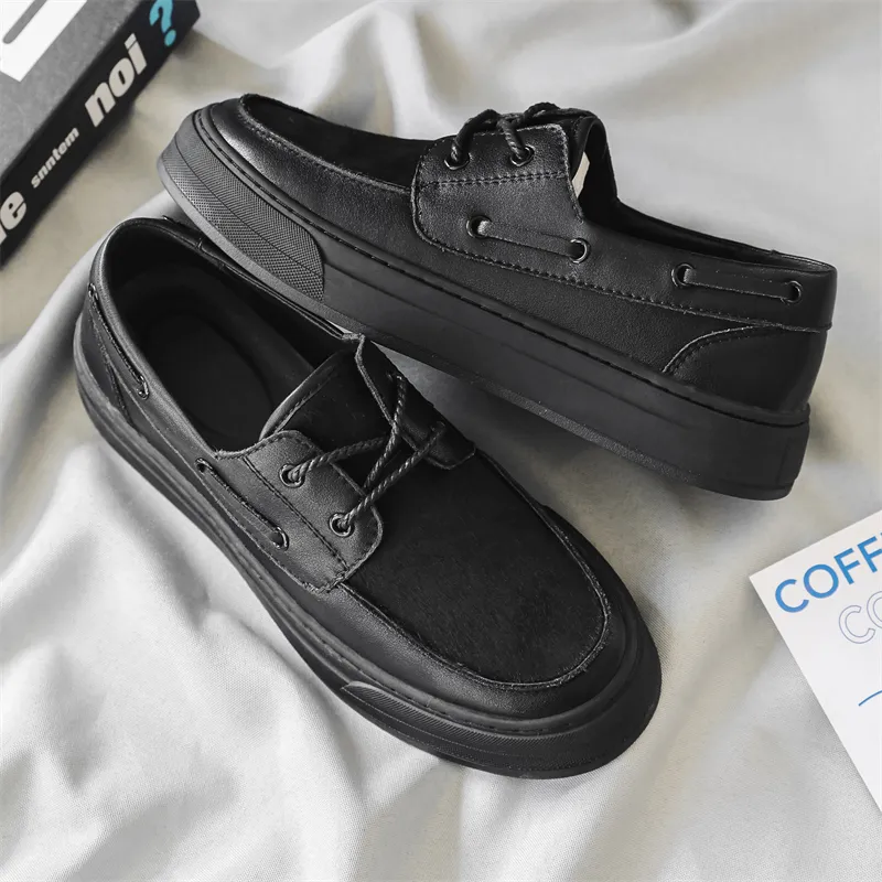 MODENGPAN Men's Casual Shoes Men Low Top-4