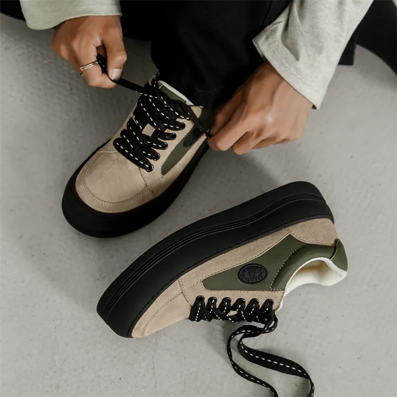 MODENGPAN Breathable Low Top Skateboard Shoes Men's-8