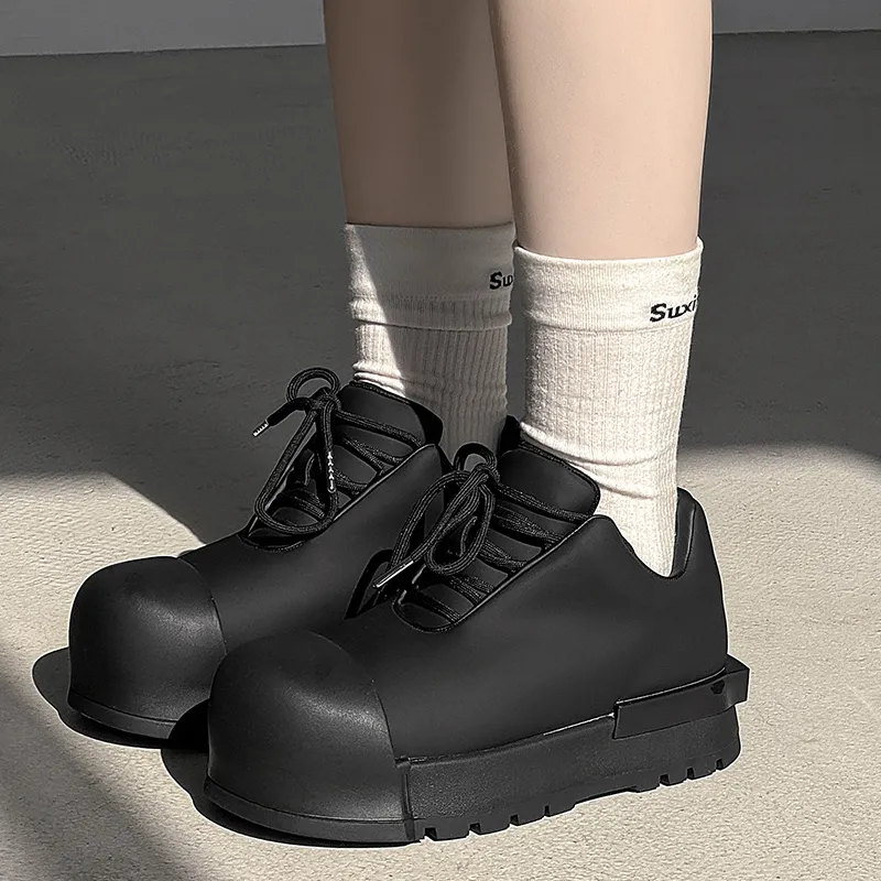 MODENGPAN Puffy Shoes Low-Top Casual Shoes Unisex-8