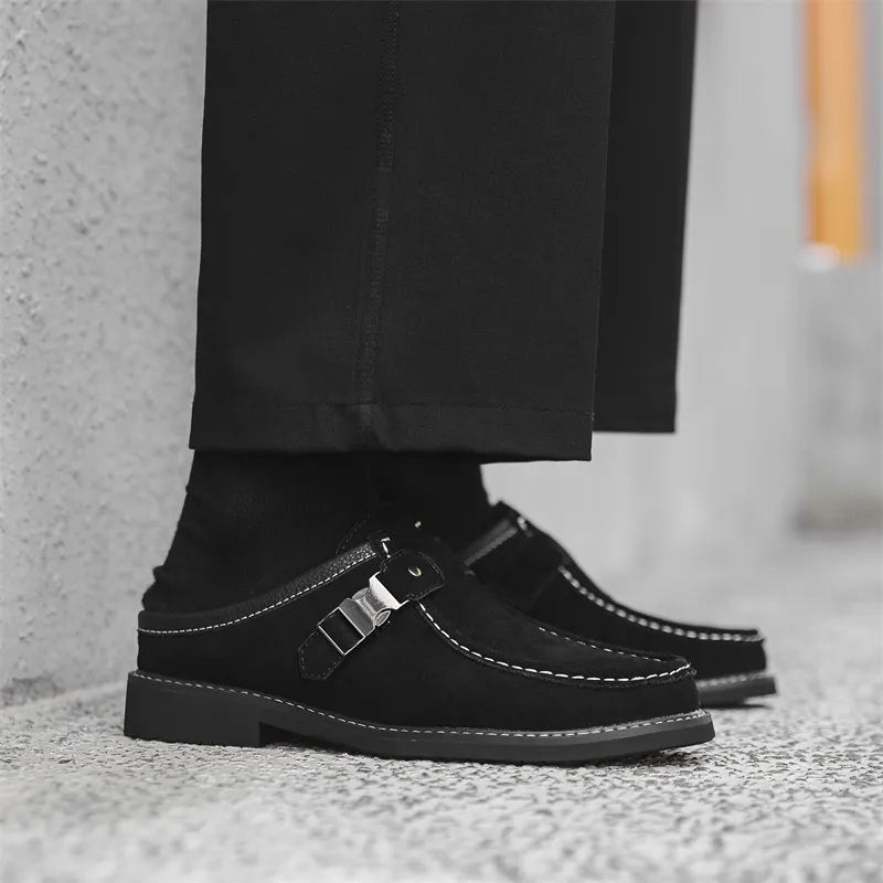 MODENGPAN Rubber Sole Slip Resistant Quick Dry Wrap toe Slippers Men's-8