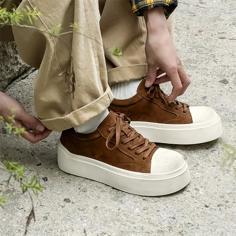 MODENGPAN Breathable Low Top Casual Shoes Men's-6