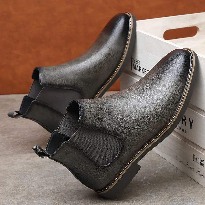 MODENGPAN Short Chelsea Boots 2.5cm Men's-27