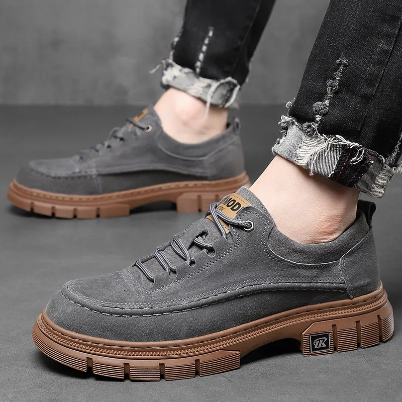 MODENGPAN Slip-Resistant Low-Top Casual Shoes Men's-9