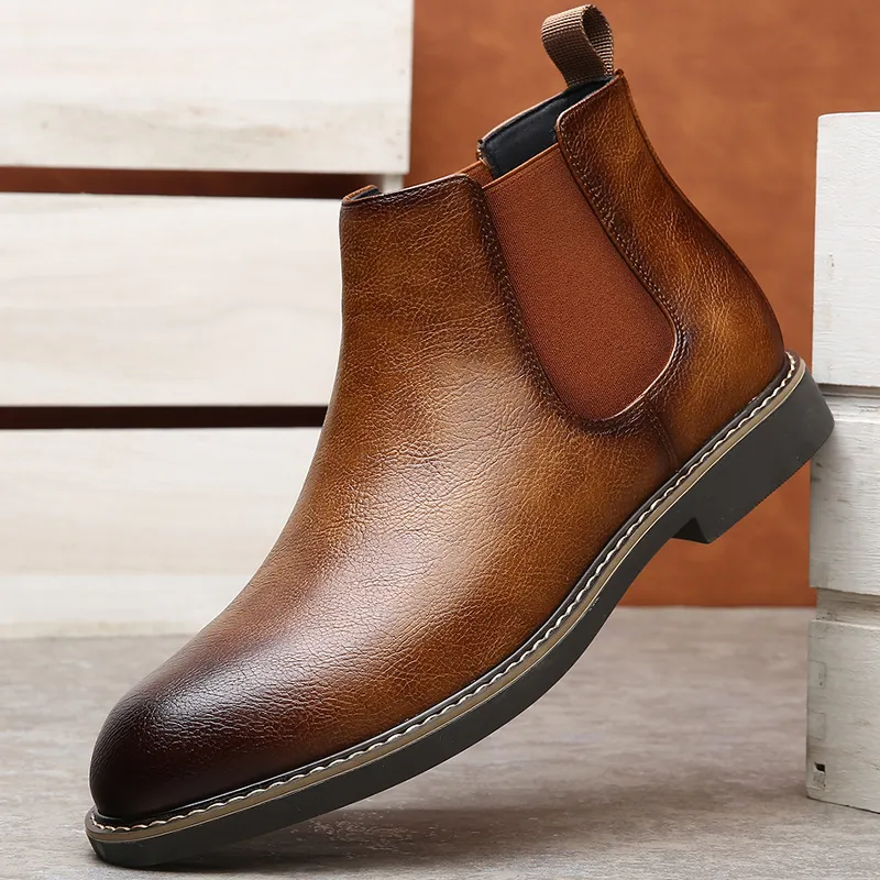 MODENGPAN Short Chelsea Boots 2.5cm Men's-13