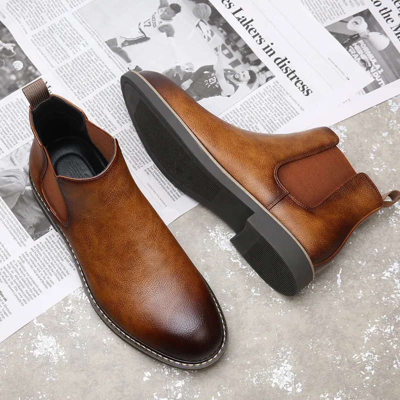 MODENGPAN Short Chelsea Boots 2.5cm Men's-16