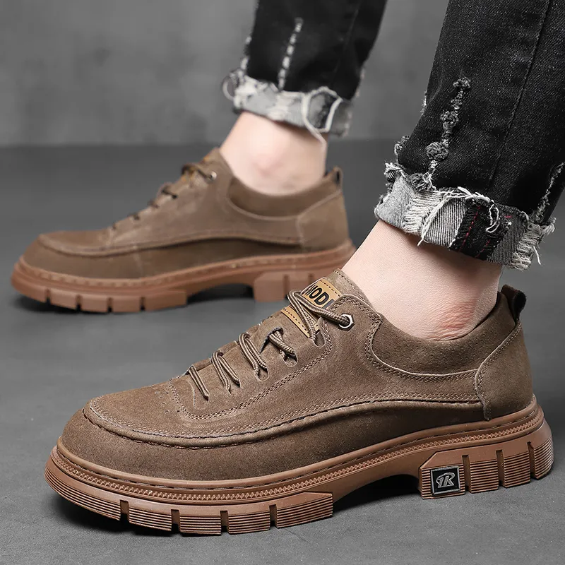 MODENGPAN Slip-Resistant Low-Top Casual Shoes Men's-4