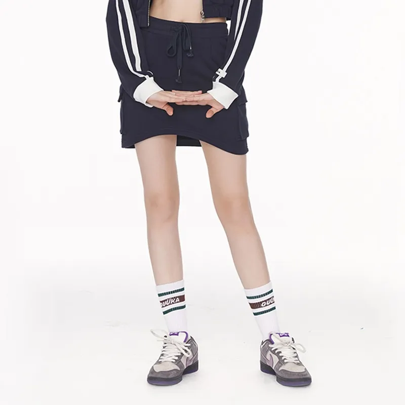 Guuka Hero Casual Short Skirts Women's Navy Blue-2