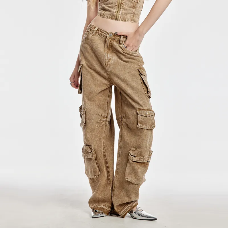 Guuka Hero Jeans Women's Khaki-4