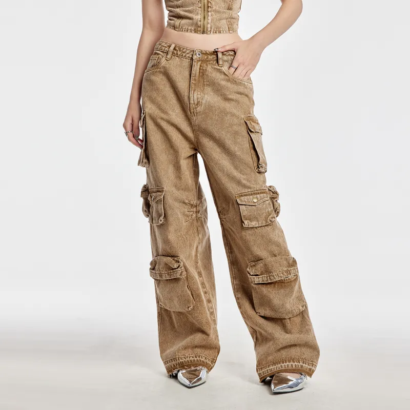 Guuka Hero Jeans Women's Khaki-3