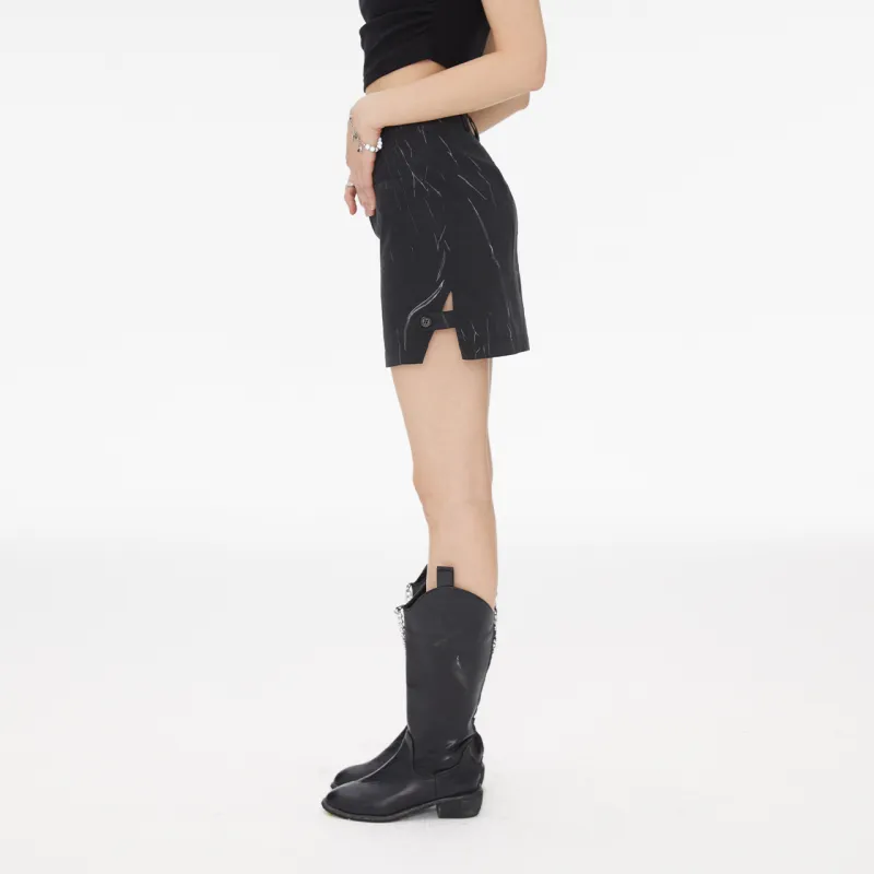 Guuka Hero Casual Short Skirts Women's Black-3