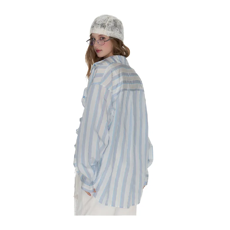 Guuka Hero Shirt Women's Light Blue-1