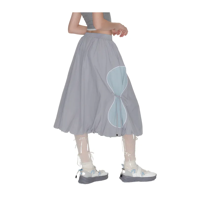 Guuka Hero Casual Long Skirts Women's Gray-3