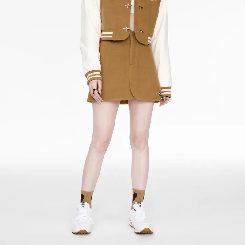 Guuka Hero Casual Short Skirts Women's Khaki-4