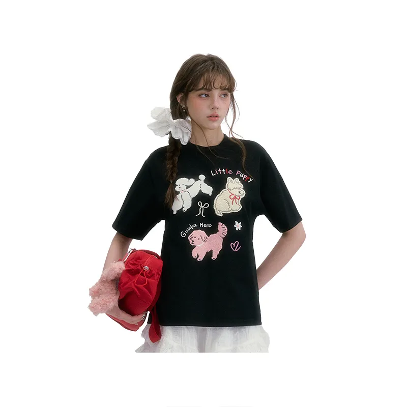 Guuka Hero T Shirts Women's Black-3