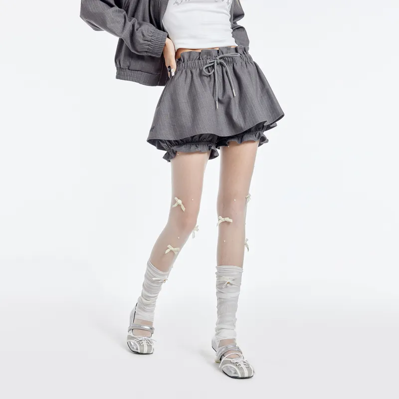 Guuka Hero Casual Short Skirts Women's Gray-2
