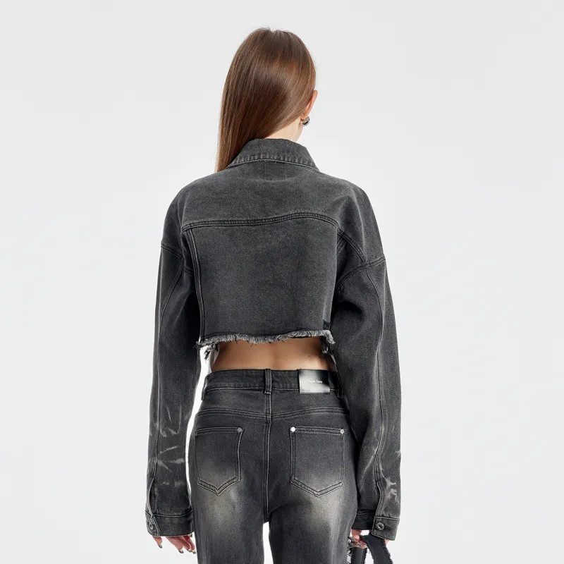 Guuka Hero Denim Jacket Women's Black-2