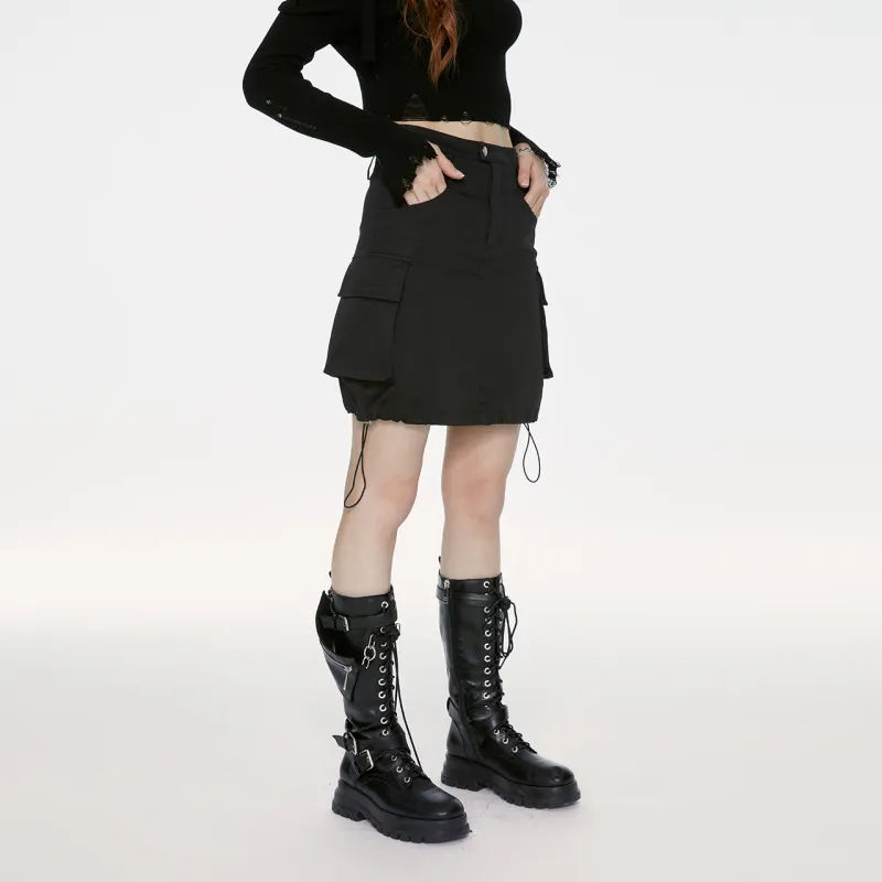 Guuka Hero Casual Short Skirts Women's Black-3