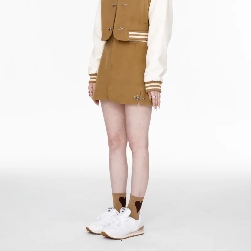 Guuka Hero Casual Short Skirts Women's Khaki-5