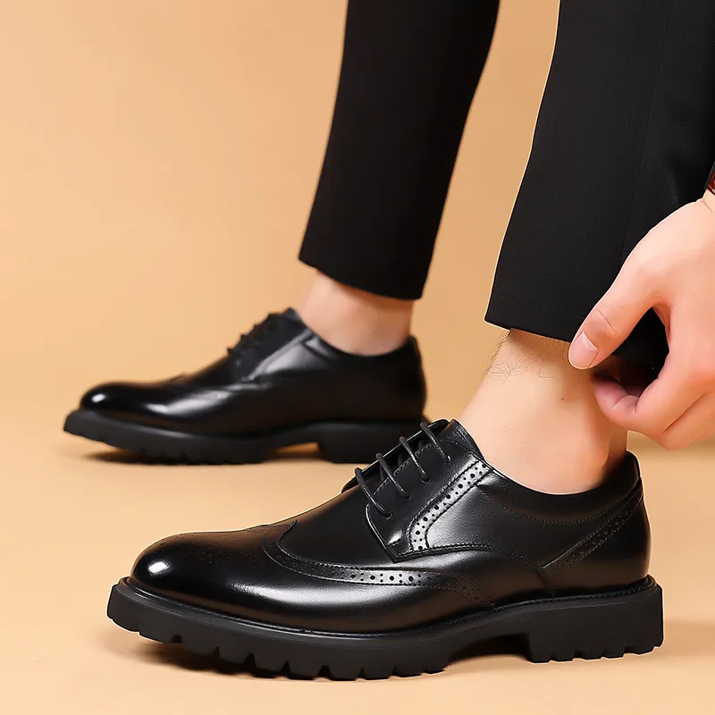 Xiwencha Men's Casual Shoes Men Low Top Black-5