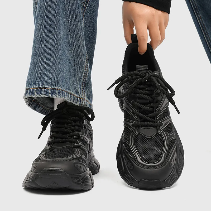 Xiwencha Breathable Low Top Chunky Sneakers Men's-1