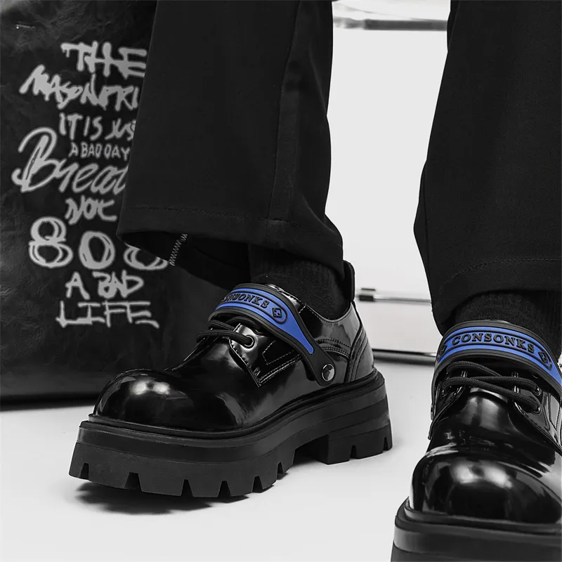 Xiwencha Casual Shoes Men's Black-3