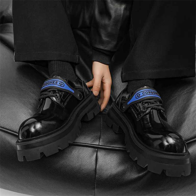 Xiwencha Casual Shoes Men's Black-2