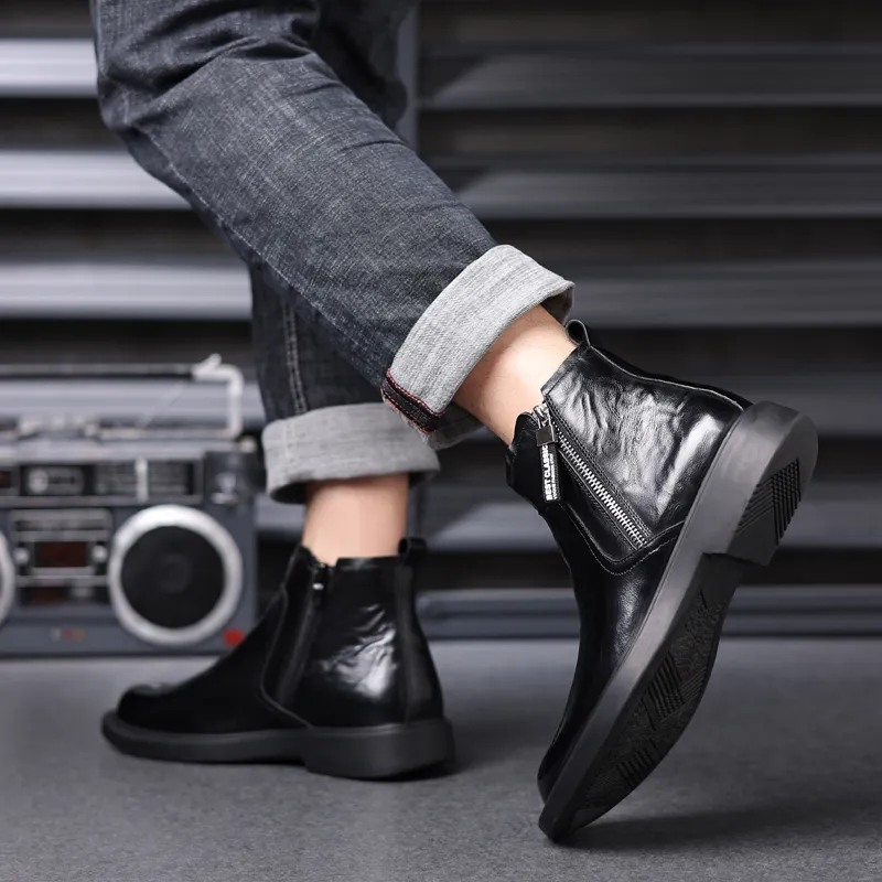 Xiwencha Ankle Boots 3cm Unisex-8