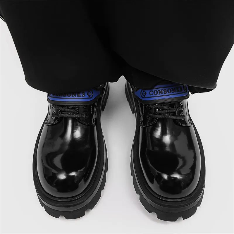Xiwencha Casual Shoes Men's Black-4