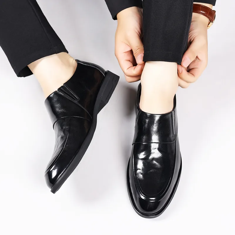 Xiwencha Dress Shoes Unisex Low Top Black/Brown-4