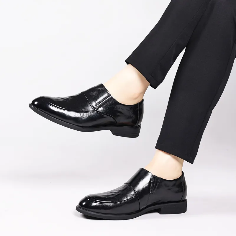 Xiwencha Dress Shoes Unisex Low Top Black/Brown-3