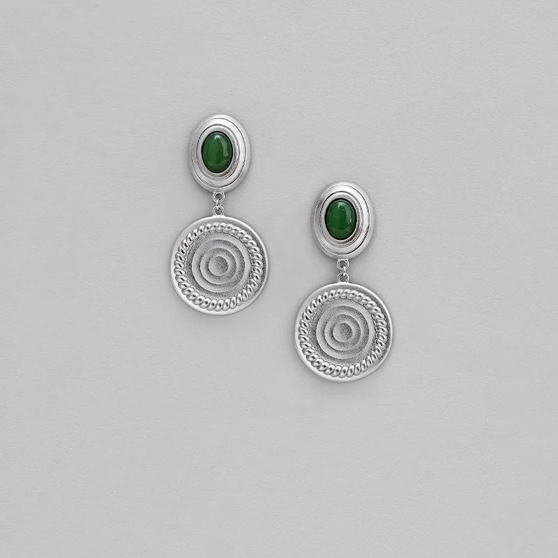 BAILAN BN Hetian Jade Earrings Jasper Unisex-4
