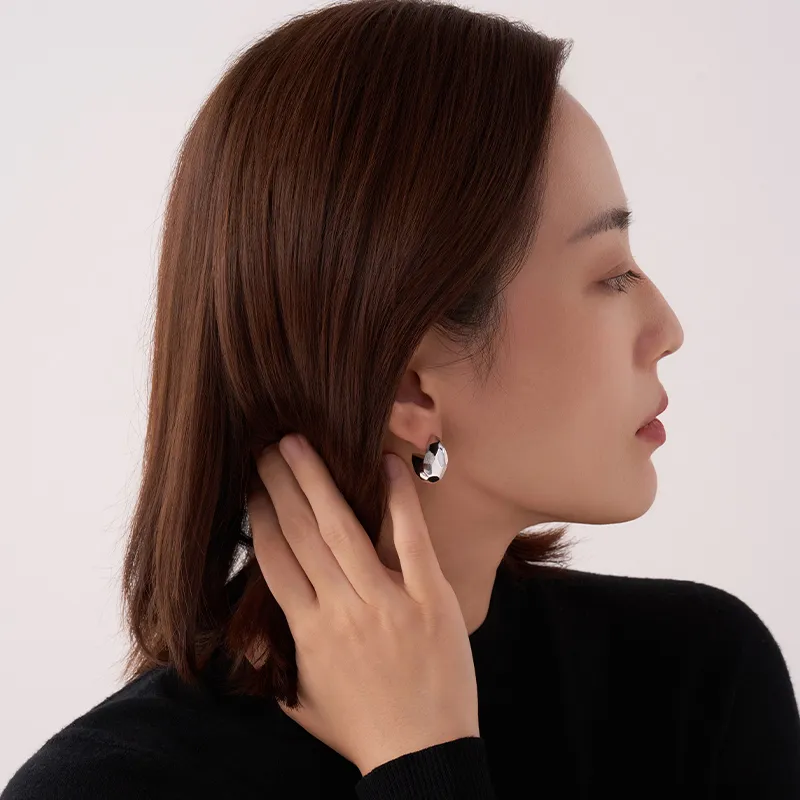BAILAN BN 925 Sterling Silver Earrings Unisex-2