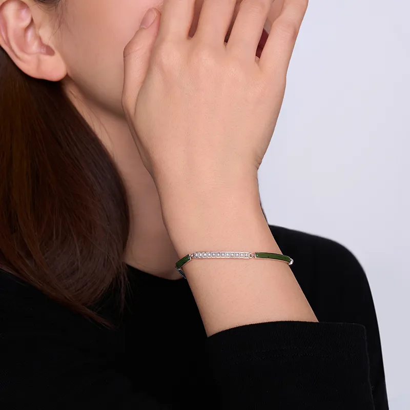 BAILAN BN Hetian Jade Bracelets Jasper Women's-3