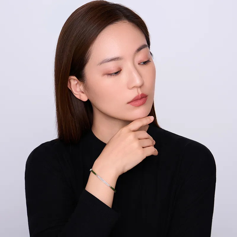 BAILAN BN Hetian Jade Bracelets Jasper Women's-1