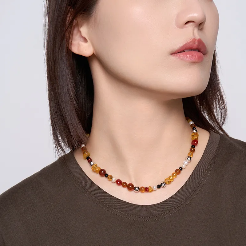 BAILAN BN Agate Necklaces Women's-1