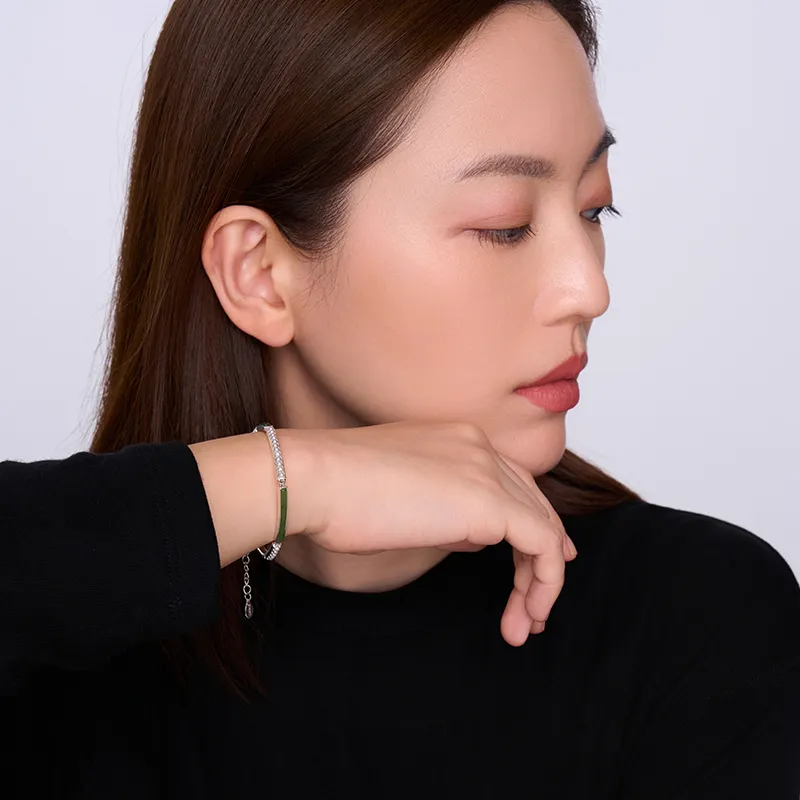 BAILAN BN Hetian Jade Bracelets Jasper Women's-2